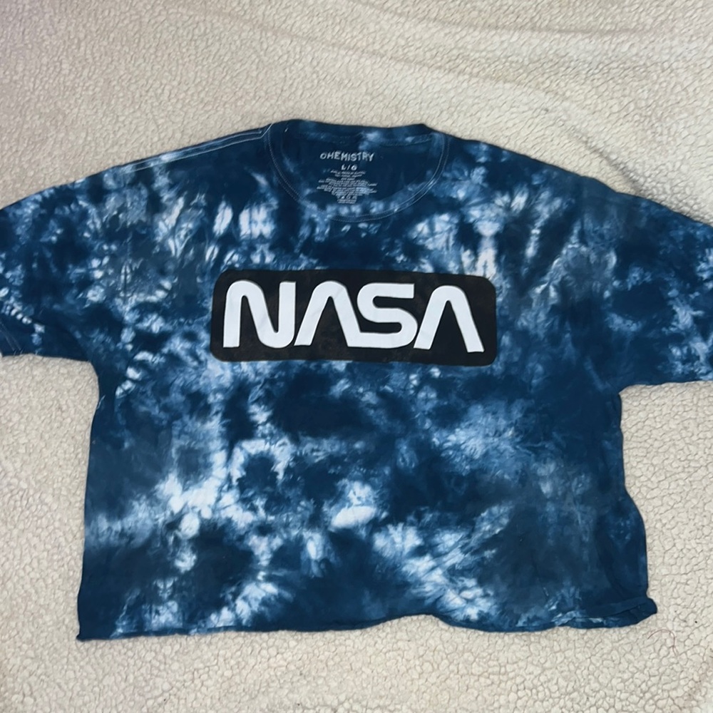 Nasa blue tie-dye t-shirt